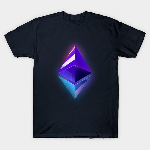 ETH diamond logo T-Shirt by juan_ignacio_rossi